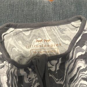 Little Sleepies Marble Patterned Baby Onesie